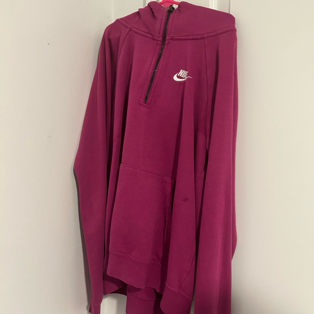 Nike Fuchsia Half-Zip Hoodie